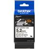 Brother hse-211e nastro per etichettatrice nero su bianco