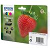 Epson strawberry multipack fragole 4 colori inchiostri claria home 29xl