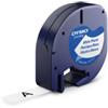 Dymo 12mm letratag plastic tape nastro per etichettatrice