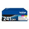 Brother tn-241cmy cartuccia toner 3 pz originale ciano, magenta, giallo