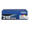 Brother tn-248val cartuccia toner 4 pz originale nero, ciano, magenta, giallo