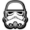 Herding Star Wars Cuscino sagomato Stormtrooper, circa 35x31 cm, 100% poliestere, bianco