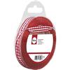 Rayher Nastro Quadri, Rosso, 9,5Mm, Rot. 10M, 5540818