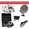 Xoro Kit Parabola Satellitare Camper 40 cm Completo di Decoder e Accessori in Valigia