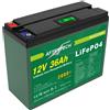 LIFEPO4 PACCO BATTERIA RICARICABILE LITIO FERRO FOSFATO PILA