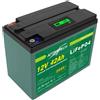 LIFEPO4 PACCO BATTERIA RICARICABILE LITIO FERRO FOSFATO PILA