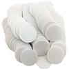 Smartdealspro Mini contatori di apprendimento in plastica opaca, gettoni per giochi di fiches da poker, con scatola portaoggetti, bianco, 40 mm