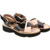Emporio Armani X3U091 Donna Nero Vernice Plateau Sandali EU37 Pelle