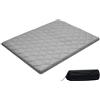 VEVOR Materasso Tatami Addensato da 2032 x 1524 x 63,5 mm, Tatami Pieghevole Queen Size, con Borsa Portaoggetti e Accessori di Montaggio, Materassino a 9 Strati per Meditazione Yoga, Grigio