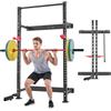 VEVOR Basic Power Rack per Allenamento da Palestra Domestica, Attrezzatura per l'Allenamento della Forza, Ganci a J Regolabili e Barra per Trazioni per Palestra Domestica, Capacità di 453 kg
