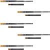 Emuca - Guide per cassetti con cuscinetti a sfera 45mmx500mm, Set di 5 coppie di binari ad estrazione totale con chiusura ammortizzata, Nero