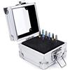 FERCAISH Porta punte da trapano per unghie, 25 fori, per manicure e lucidatura, per punte da trapano, portatile e durevole
