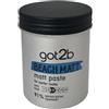 got2b Pasta per acconciature da spiaggia per look surfisti, cera per capelli per uomini, per strubbi, texture o domare senza incollare, media tenuta, (100 ml), confezione da 1