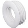 SKIR'CO (2 pezzi) Manicotto in gomma bianco 50 x 32 mm per tubo di scarico, raccordo in gomma per tubi, adattatore per tubi, riduttore in gomma