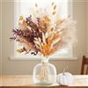 UNIANE 64 Pezzi Decorazioni Autunnali per Interni,Decorazioni in Erba della Pampa,Fiori secchi in Erba della Pampa in Stile Boho,Fiori di Canna,secchi per la tavola da Pranzo,Matrimoni,Decorazioni
