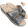 new confort ciabatte Confort DONNA ecopelle regolabili strappo PREST1GE Strassy plantare estraibile adatta per plantari su misura (piombo strass, 37, Sistema Taglie Calzature EU, Adulto, Donna, Numero, Media, 37)