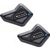 Midland - Interfono Moto Bluetooth ECE2206 Coppia Nuovo BT Mini Twin, Auricolari Casco Moto 4 Persone Waterproof, Portata 500m, Autonomia 8H, Cancellazione Rumore, Music Share, Compatibile TFT