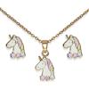 SANICO SRL BJS014 PARURE QUEEN UNICORN GOLD PLATED