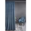 Eurofirany KRISTI Tenda in velluto con Fettuccia Arricciatenda - 1 pz. Tenda Termica, Tenda Oscurante per Camera da Letto, Soggiorno e Sala da Pranzo, Densità 330g/m², 140x270 cm, Blu Scuro