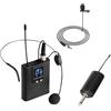 UHF Wireless Lavalier Bavero Microfono Sistema MIC Ricevitore Auricolare E