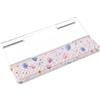 MOSISO Poggiapolsi Tastiera&Set Supporti Tastiera, Poggiapolsi Ergonomico Cosmos Flowers, Cuscino Antiscivolo Strisce Intrecciate con Supporto Acrilico Trasparente Tipo Facile Ufficio Casa, Rosa