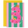 Central 23 3 Anni Biglietto Auguri Ragazza Safari Animale Tigre Nipote Figlia Viene Con Adesivi Regalo Compleanno Carino