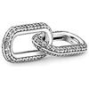 PANDORA ME Link doppio in argento Sterling con zirconia cubica trasparente