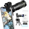 Andoer Teleobbiettivo 36X kit Obiettivo Fotocamera con Teleobiettivo per Telefono Cellulare con Mini Treppiede Clip per Escursioni in Campeggio Osservazione Della Fauna Selvatica Giochi Sportivi Sulla