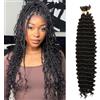 Seimainurs Capelli lunghi e ricci all'uncinetto, per trecce bohémien, onde oceaniche, per donne di colore (1B#, 45,7 cm (confezione da 2)