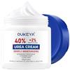 OUKEYA 350g Crema Urea 40% con Acido Salicilico 2%, Crema Urea Mani per Talloni Screpolati, Ginocchia, Gomiti, Krema Secchi e Screpolati per Pelle Secca, Esfoliante, Rimuove Calli e Duroni