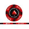 Generico Fiches Ceramica EPT Replica, Valore 25 Centesimi, per Giochi di Poker Cash, blister da 25 fiches.