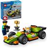 LEGO City Green Race Car Toy, veicolo da corsa in stile classico, piccolo giocattolo regalo per bambini, kit di costruzione per ragazzi e ragazze dai 4 anni in su, fotografo e autista, 60399