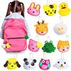 Vicloon 12PCS Confezione da Cucito in Feltro per Bambini, Kit Fai Da Te in Feltro, Bambini Regali Creativi e Materiali Artigianato, Kit da Cucire Set per Bambini Educativi e Principianti (Portachiavi)