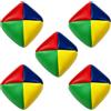 LUMITERRA Set di 5 Palline da Giocoleria, Palline Impermeabile Giocoliere da 55 mm, Palle Sostenibile, Morbida, Gioco di Abilità Circo, per Principianti, Bambini e Adulti, Colorate