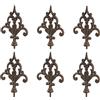 Dehner Garden Bar Ornamento Spear, 6 Pezzi, ciascuno di Circa 140 x 16 x 3,2 Centimetri, ghisa Noble Rust,