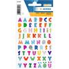 HERMA 6291 - Adesivi per bambini, lettere (62 adesivi, in plastica opaca), autoadesivi, con motivo permanente, per ragazze e ragazzi, multicolore