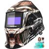 ARCCAPTAIN Maschera per saldatura Casco Automatico Oscuramento per TIG MIG ARC, 1/1/1/1 Top Chiarezza Ottica, Ultra Leggero Casco di Saldatura Scurimento Automatico