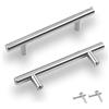 YFTRFR 2 Pezzi Maniglie per Mobile Acciaio Inox Maniglie Armadi Spazzolato Argento per Cassetto Armadietti Porte Decorazioni per la Casa Distanza Fori 160mm Eleganza Viti Incluse