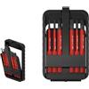 Wiha Juego de bits slimBit electric ranurados, PlusMinus/Pozidriv, de 7 unid., incl. caja de slimBits (43158)