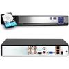 KERUI Videoregistratore Sorveglianza 5MP Lite 6 in1 Registratore DVR 4 Canali di Sicurezza con HDD 500 GB, Rilevamento di Persone/Veicoli per Sistema di Telecamere CCTV Analogico/XVI AHD TVI CVBS CVI IP