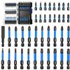greywolf Set di 38 punte per cacciavite a percussione, magnetiche, S2, esagonali, Phillips, Pozidriv e Torx con punte esagonali da 1/4, per cacciavite elettrico