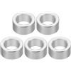 PATIKIL M8 Rotondo Alluminio Spaziatori, 5pz Metallo Spaziatore Alluminio 8.2mm ID x 12mm OD x 6mm L Spessore Alluminio Spaziatore Vite Stallo per 5/16 o M8 Vite Bulloni
