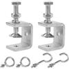 MplehDa Morsetti a C Resistenti, 2 Pezzi Morsetti da Falegname Acciaio Inox 30mm, Morsetto di Apertura Grande in Acciaio Resistente, Falegname Morsetto di Apertura a Mascella Grande per Tavolo da Lavoro
