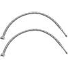 AERZETIX - Set di 2 tubi/raccordi femmina 1/2'' - maschio M10 prolunga 5cm - lunghezza 600mm - tubo di collegamento per miscelatore - flessibile di alimentazione sanitaria - C51101