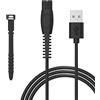GOLDFOX Cavo di ricarica da 5 V, compatibile con rasoio Philips Norelco One Blade QP2724 QP2834 QP4530 MG9510 MG9525 MG5910 MG7910 QP1924 S7887 X5006 elettrico rasoio rasoio rasoio di ricambio USB