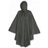 Brugi Uomo Poncho Impermeabile in PVC, Light Collection, Antivento con Elementi Riflettenti, Cappuccio Fisso, Ripiegabile in Sacchetto VERDE MILITARE