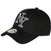 Hip Hop Honour Berretto NY Glitter Argento e Nero Fashion Basebal Stazky - Taglia: Taglia Unica - Colore: Nero - Uomo, Nero , taglia unica