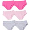 Ellepi Confezione 6 Slip Bambina in Morbido Cotone | Assortimento Bianco o Colorato (11-12A Ass)