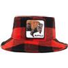 Goorin Bros. The Farm - Cappello a secchiello in misto lana, Rosso (Extra Buff), S