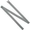 Aerzetix - Set di 6 Cerniere Lampo a Spirale N°5 150cm separabili con cursore | in Metallo Nylon Poliestere | Colore Grigio | per Cucito Artigianato creazioni Tessili